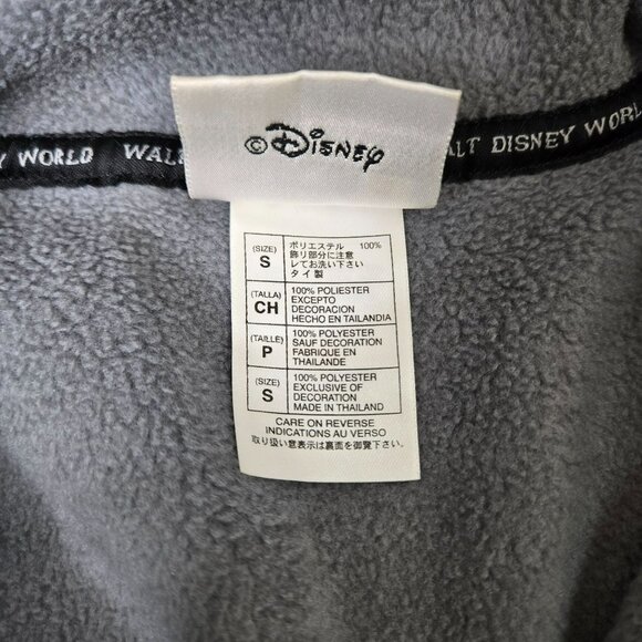 Walt Disney World Mickey Mouse Est 1971 Sz S Embroidered Pullover 1/4 Zip Fleece - Picture 8 of 13